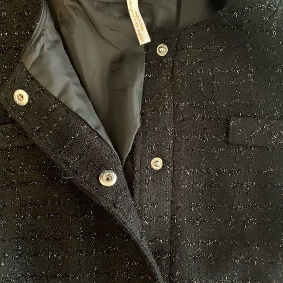 Laundry Shelli Segal Sparkly black dress jacket size 8 - Picture 6 of 10